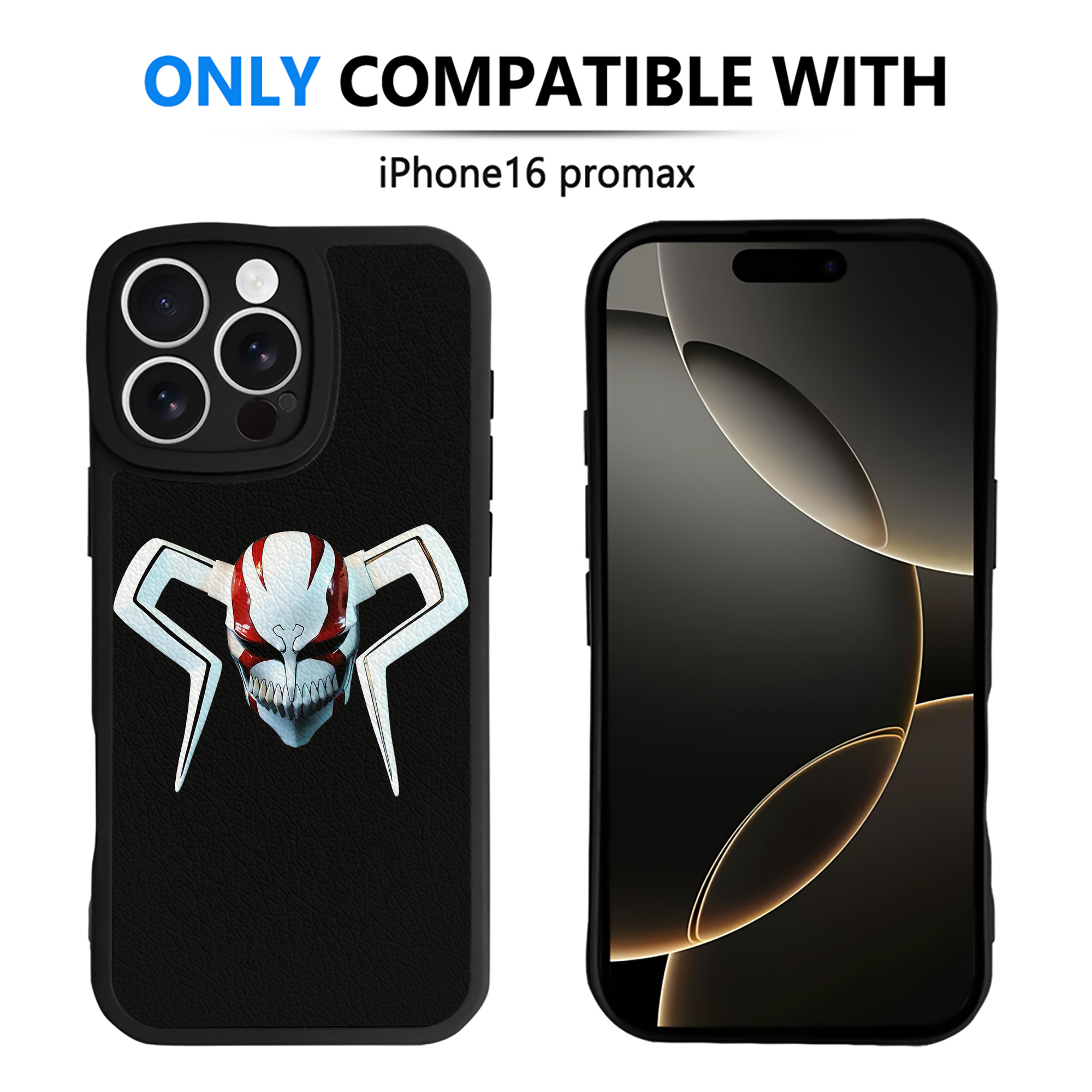 ブリーチ 黒崎一護（くろさき いちご）BLEACH Kurosaki Ichigo 【iPhone 16シリーズ対応】シリコンスマホケース（レザー調） 材質：シリコン